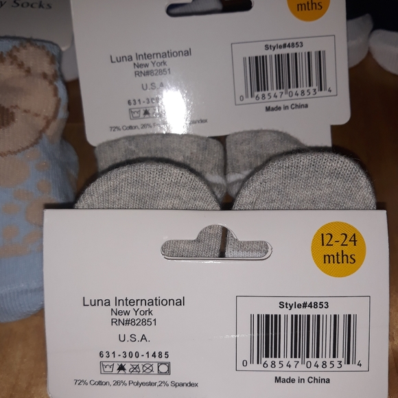 5 Pairs Baby Boy Socks - Picture 4 of 6